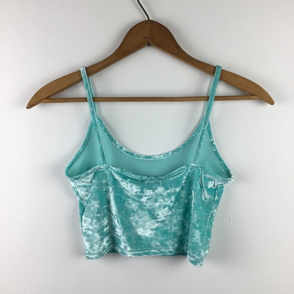 Bella Crushed Velvet Crop Camisole - Picture 2 of 6